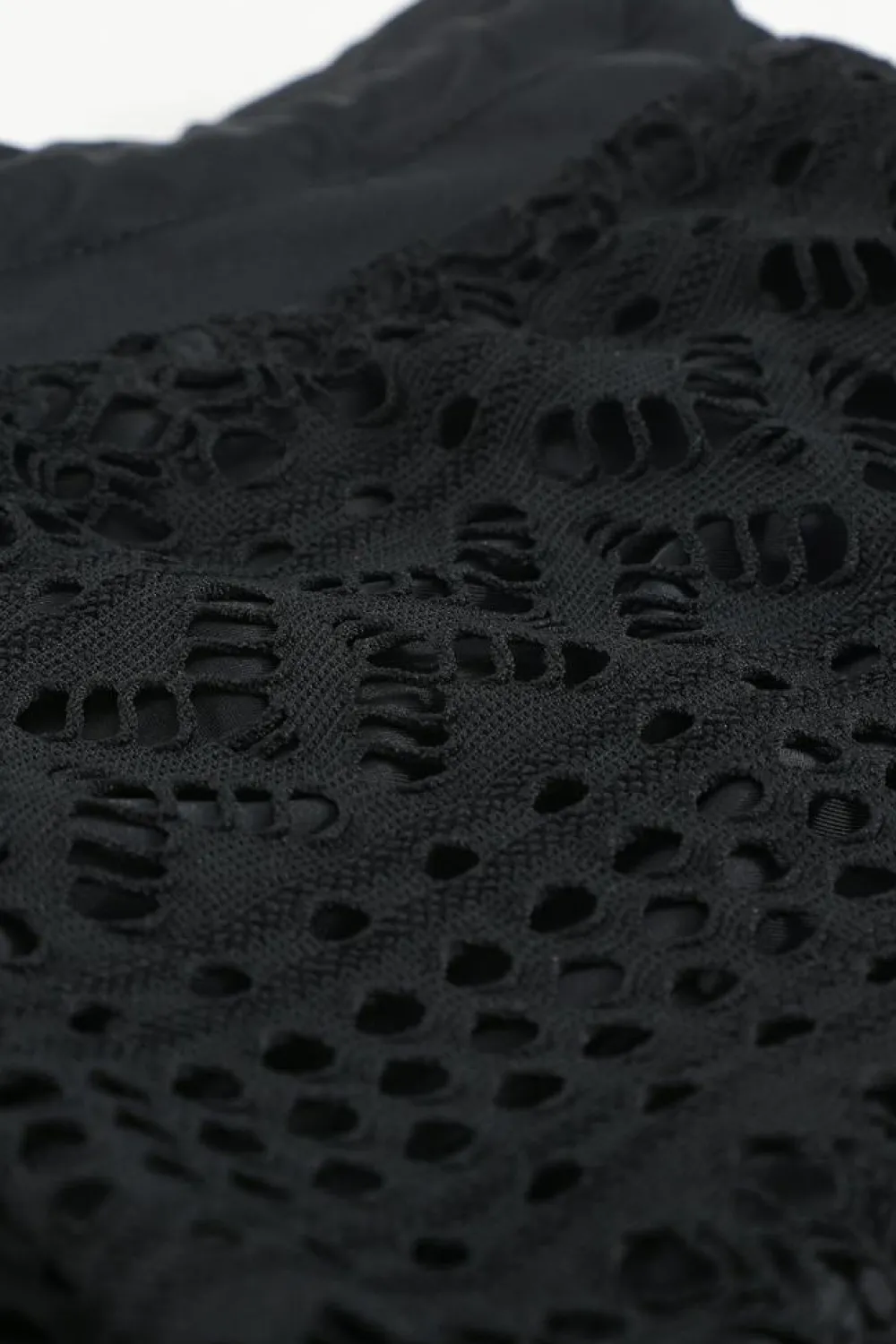 Best Dear-Lover Lace Shorts Attached Swim Bottom Black