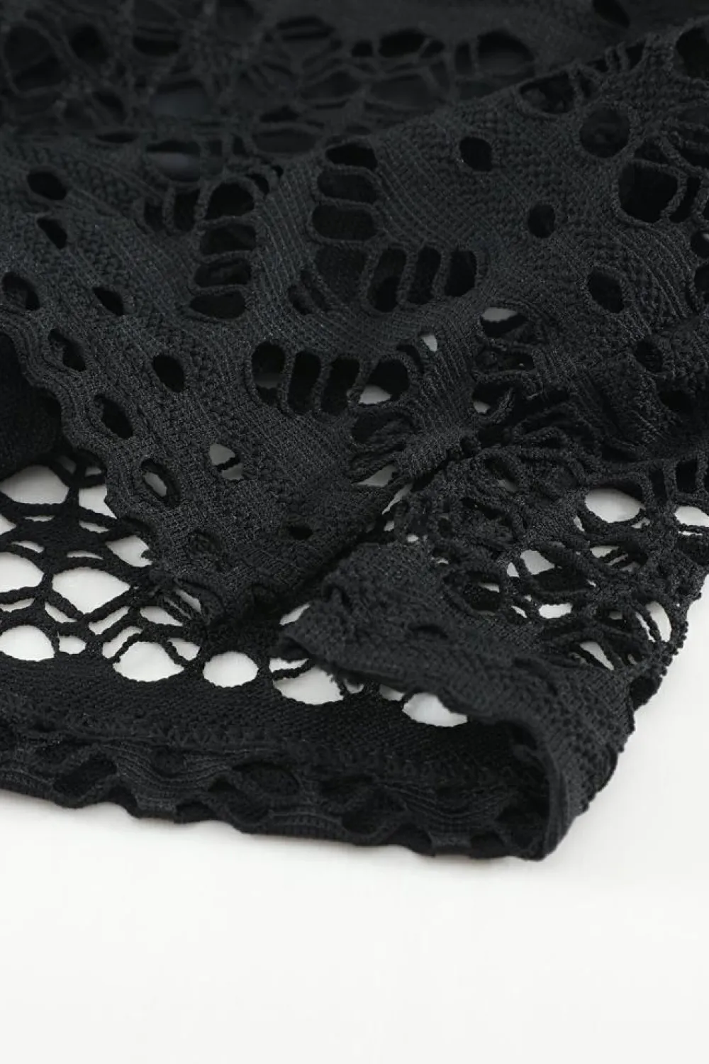 Best Dear-Lover Lace Shorts Attached Swim Bottom Black