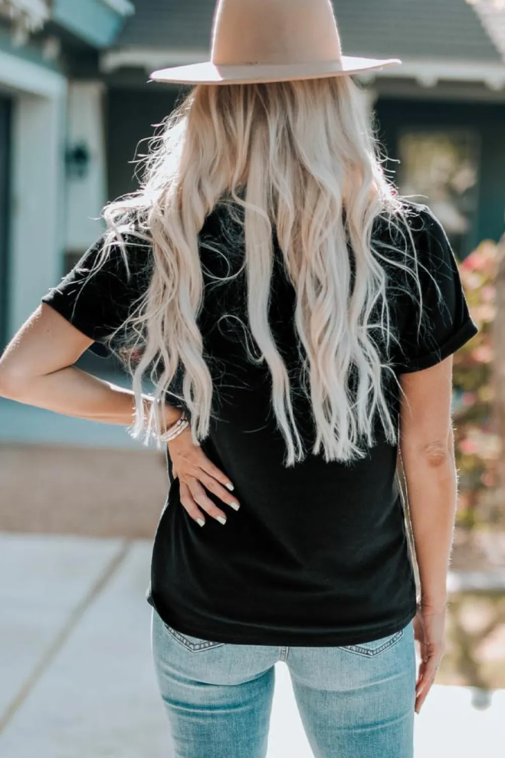 Outlet Dear-Lover Leopard UAS land of the free Graphic T Shirt Black