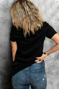 New Dear-Lover Let Me Tell You About My Jesus Leopard Graphic Tee Black
