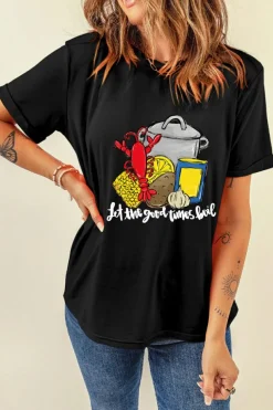 Best Dear-Lover let the good time boil Fashion Graphic Tee Black