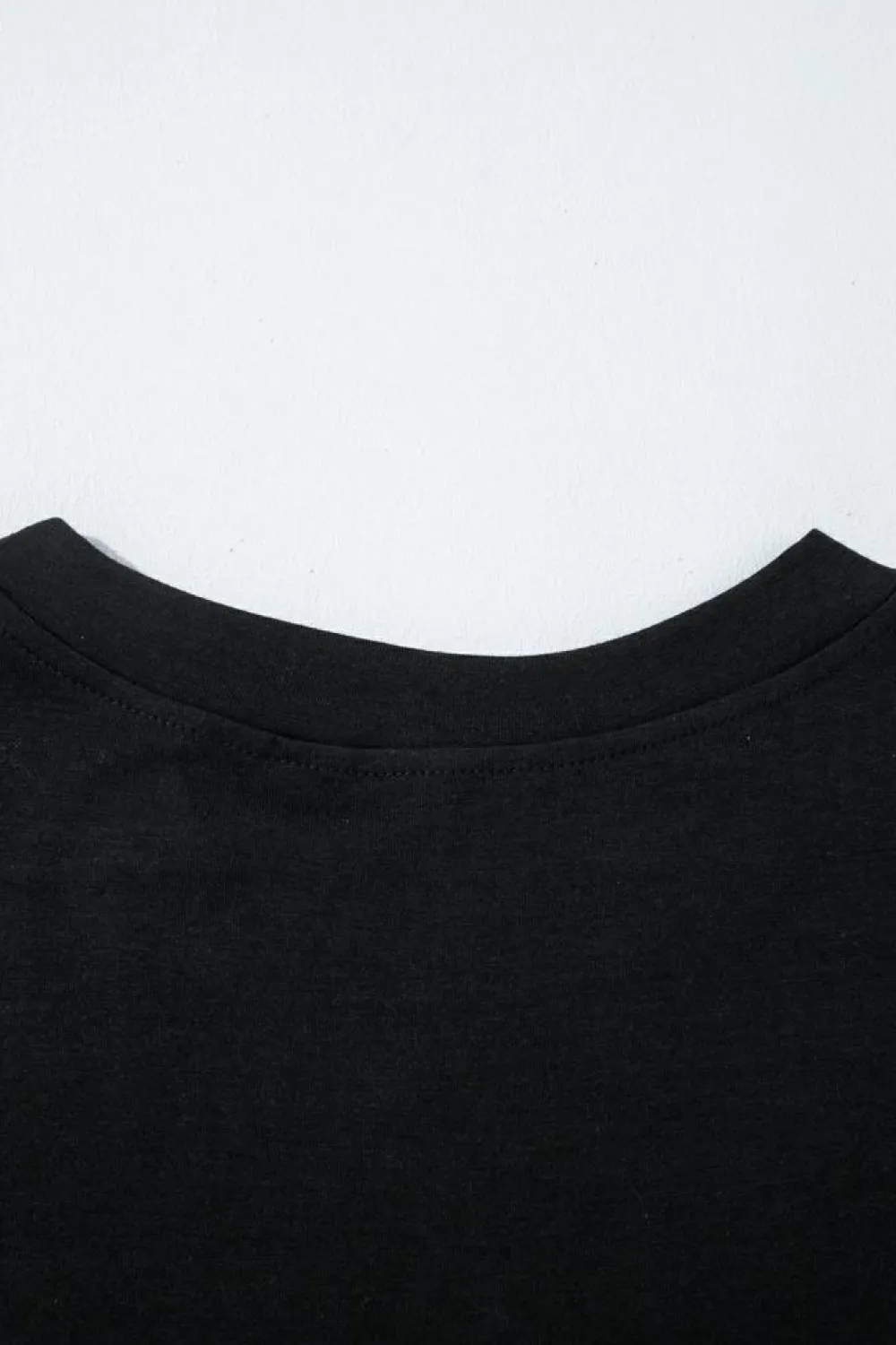Fashion Dear-Lover MAMA Letter Graphic Neon T Shirt Black