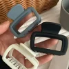 New Dear-Lover Minimalist Frosted Cut Out Hair Claw Clip Black