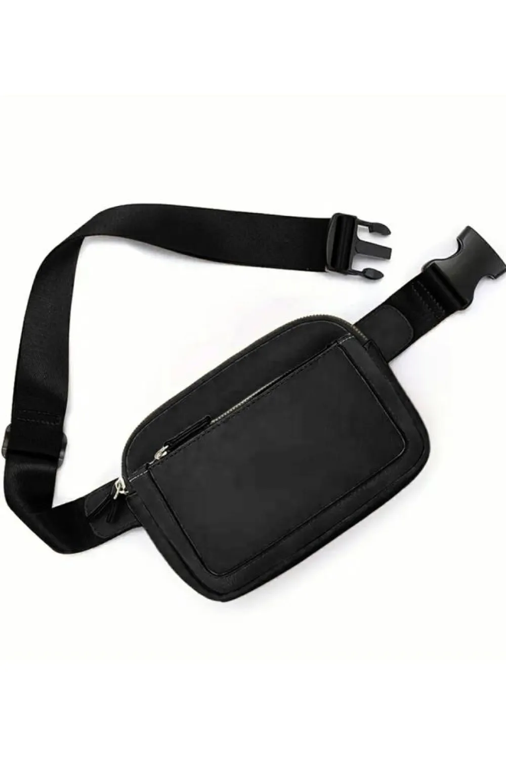 Clearance Dear-Lover Minimalist Multi-zipped Crossbody Bag Black