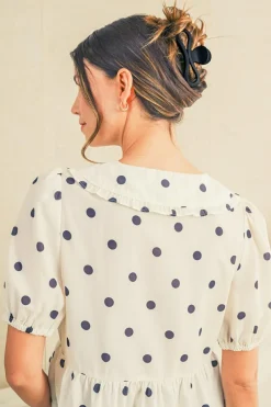 Outlet Dear-Lover Minimalist Wave Shape Matte Hair Claw Clip Black