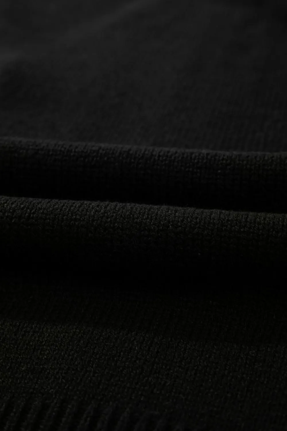 Clearance Dear-Lover Open Knit Drop Shoulder Sweater Cardigan Black