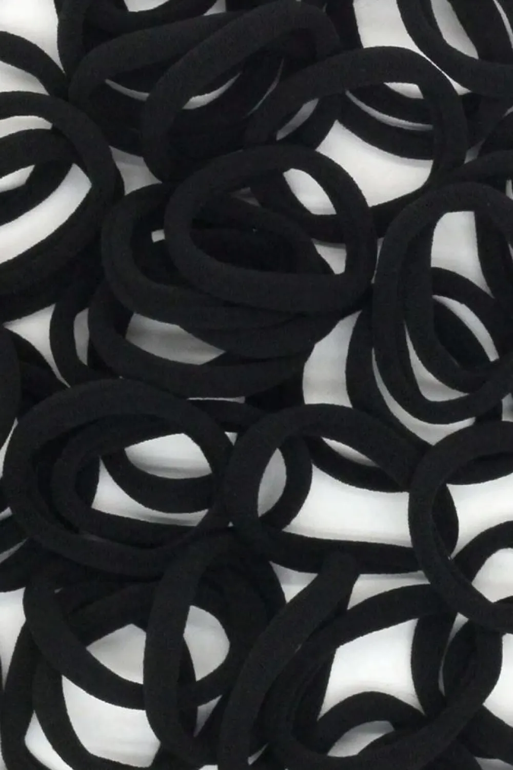 Online Dear-Lover 50pcs/box Solid Simple High Elastic Hair Ties Black