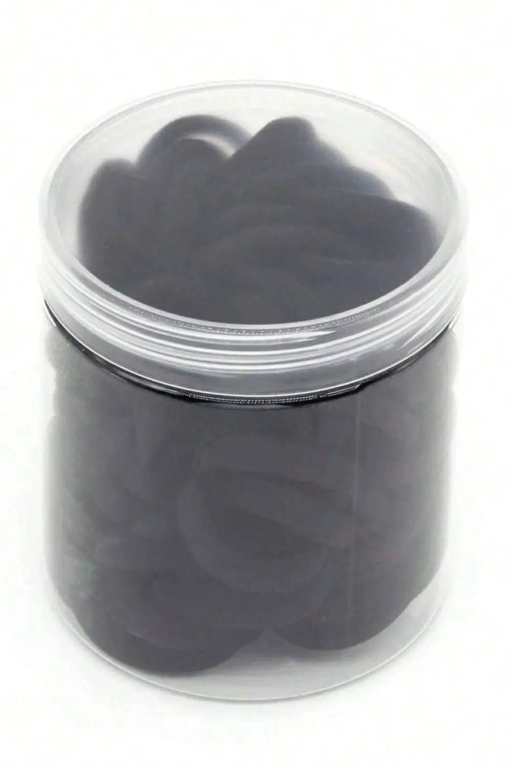 Online Dear-Lover 50pcs/box Solid Simple High Elastic Hair Ties Black