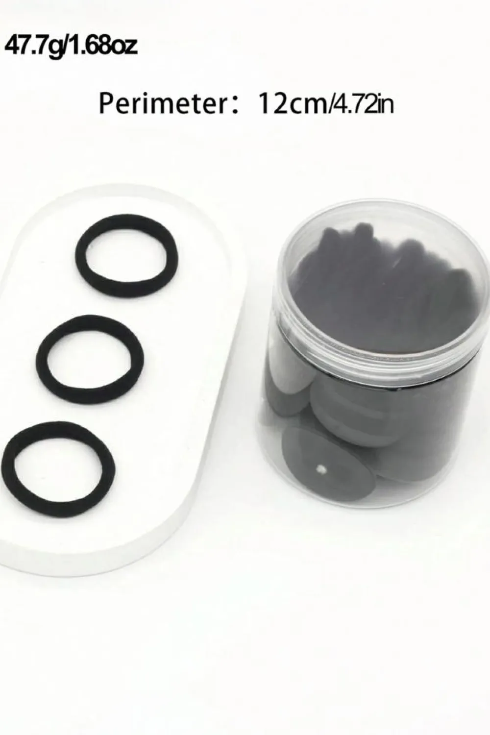 Online Dear-Lover 50pcs/box Solid Simple High Elastic Hair Ties Black