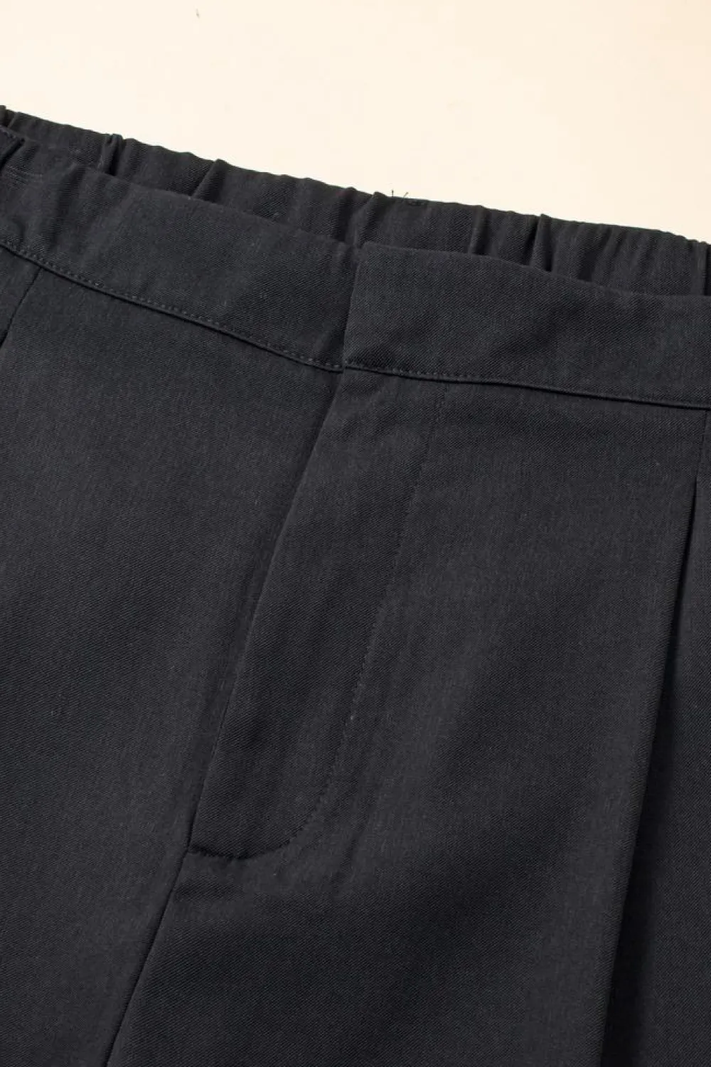 Hot Dear-Lover Pleated Elegant Wide Leg Pants Black