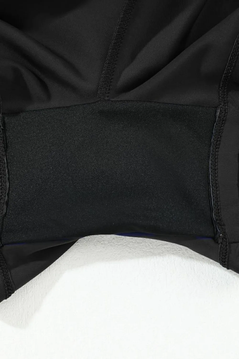 Fashion Dear-Lover Pocketed Wide Waistband Swim Shorts Black