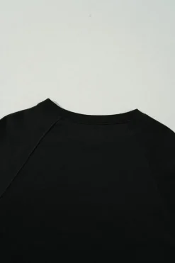 Sale Dear-Lover Rainbow Colorblock Striped Pullover Sweatshirt Black