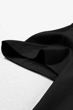 Online Dear-Lover Raw Seam Patchwork Drop Shoulder Oversize T Shirt Black