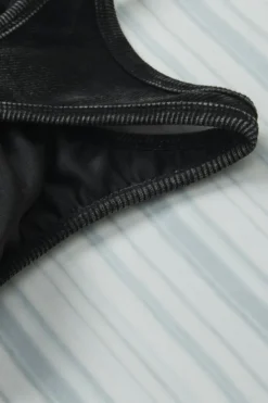 Sale Dear-Lover Ribbed Mineral Wash Racerback Cropped Tank Top Black