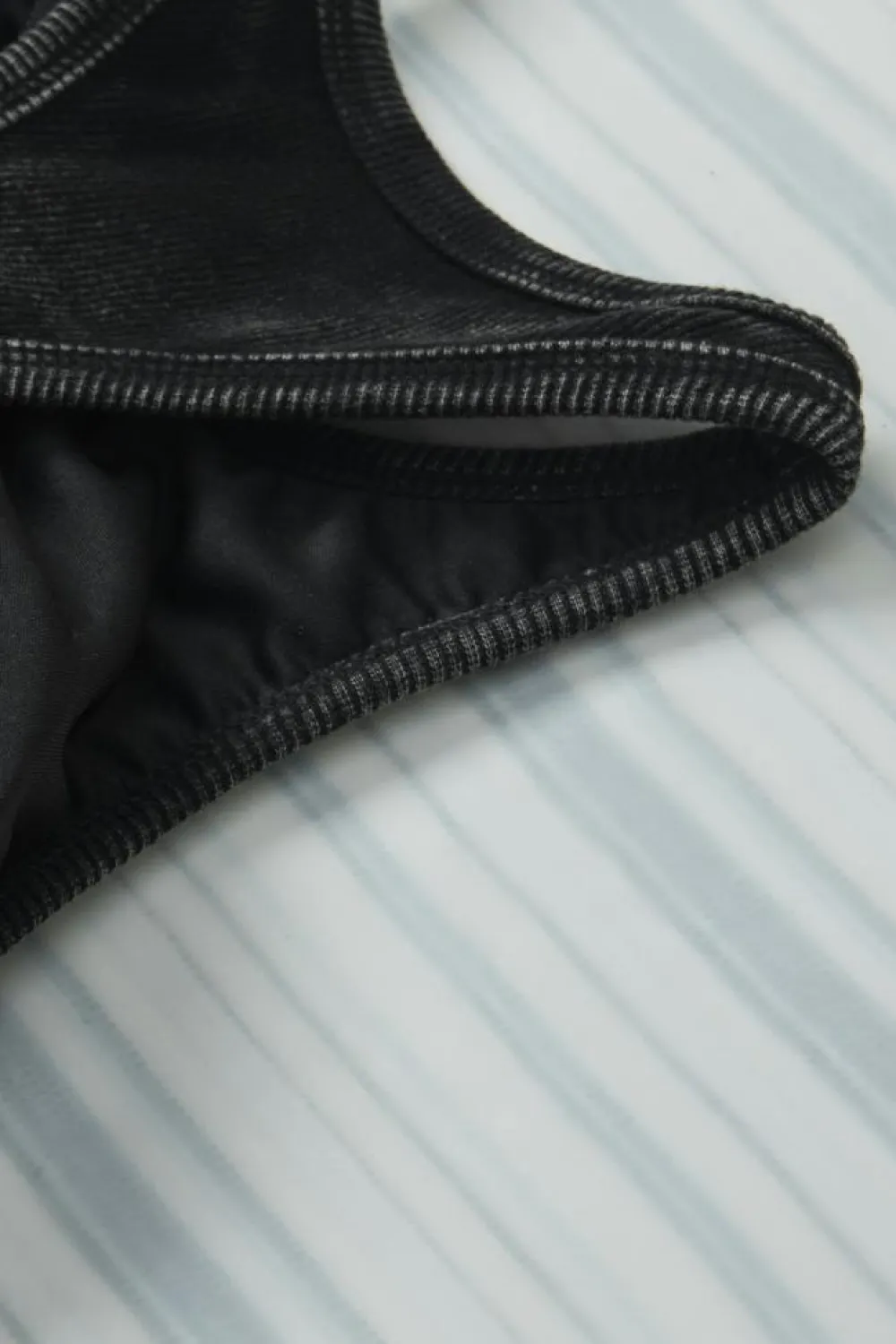 Sale Dear-Lover Ribbed Mineral Wash Racerback Cropped Tank Top Black