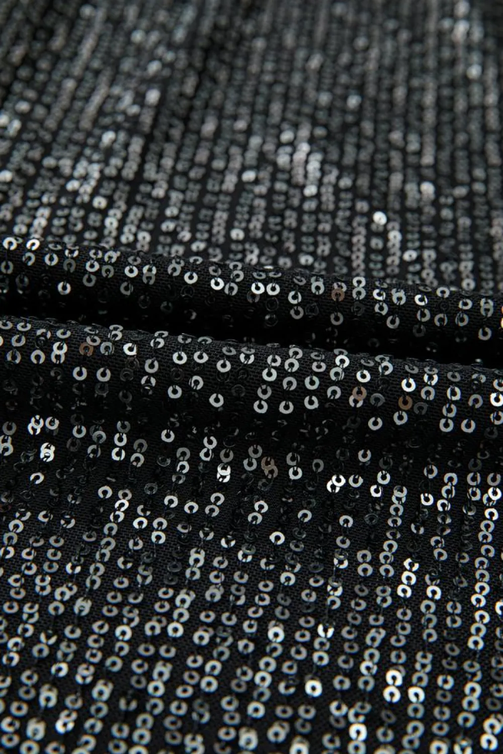 Discount Dear-Lover Sequined Tube Top Waist Knot Wide Leg Jumpsuit Black