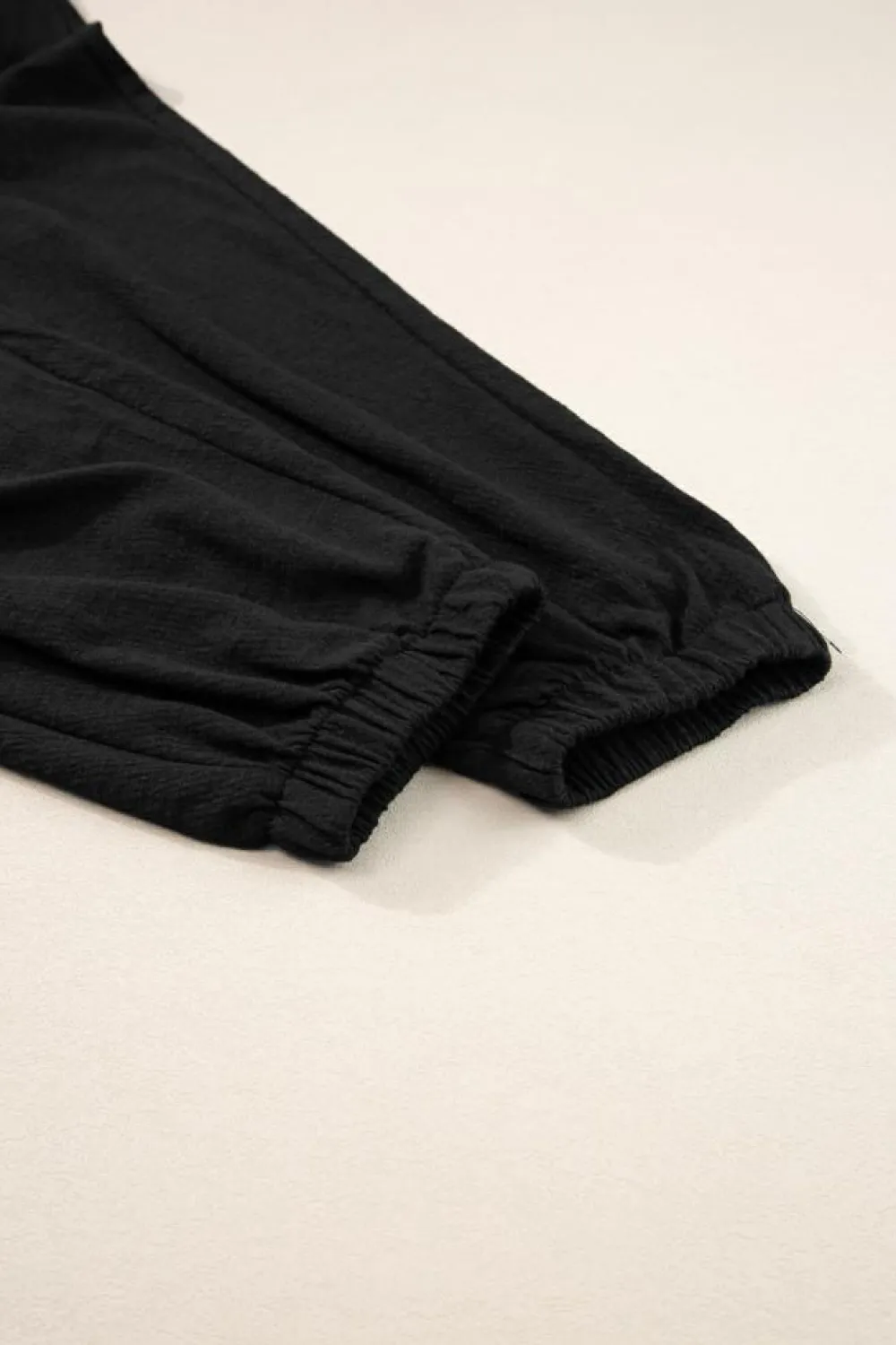 Outlet Dear-Lover Shirred High Waist Sleeveless V Neck Jumpsuit Black