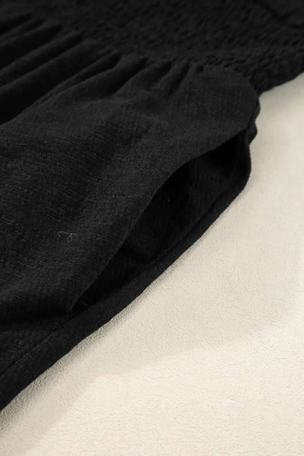 Outlet Dear-Lover Shirred High Waist Sleeveless V Neck Jumpsuit Black