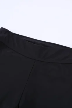 New Dear-Lover Side Drawstring Rash Guard Boardshort Black