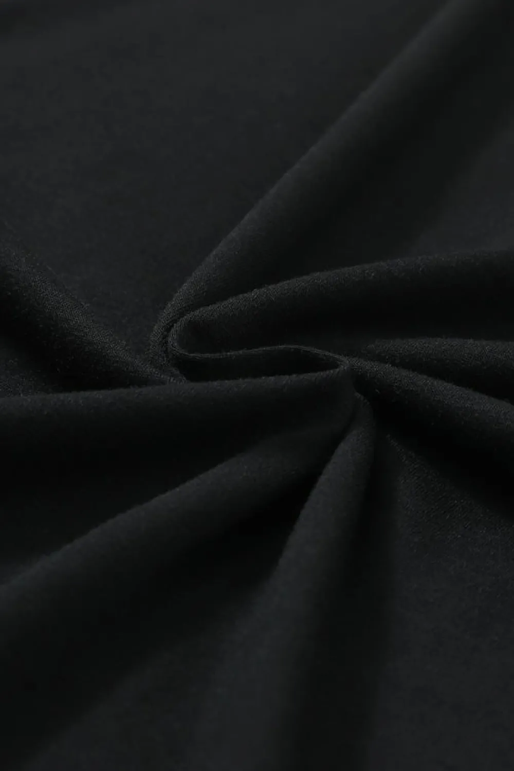 Sale Dear-Lover Smocked 3/4 Sleeve Casual Loose Top Black