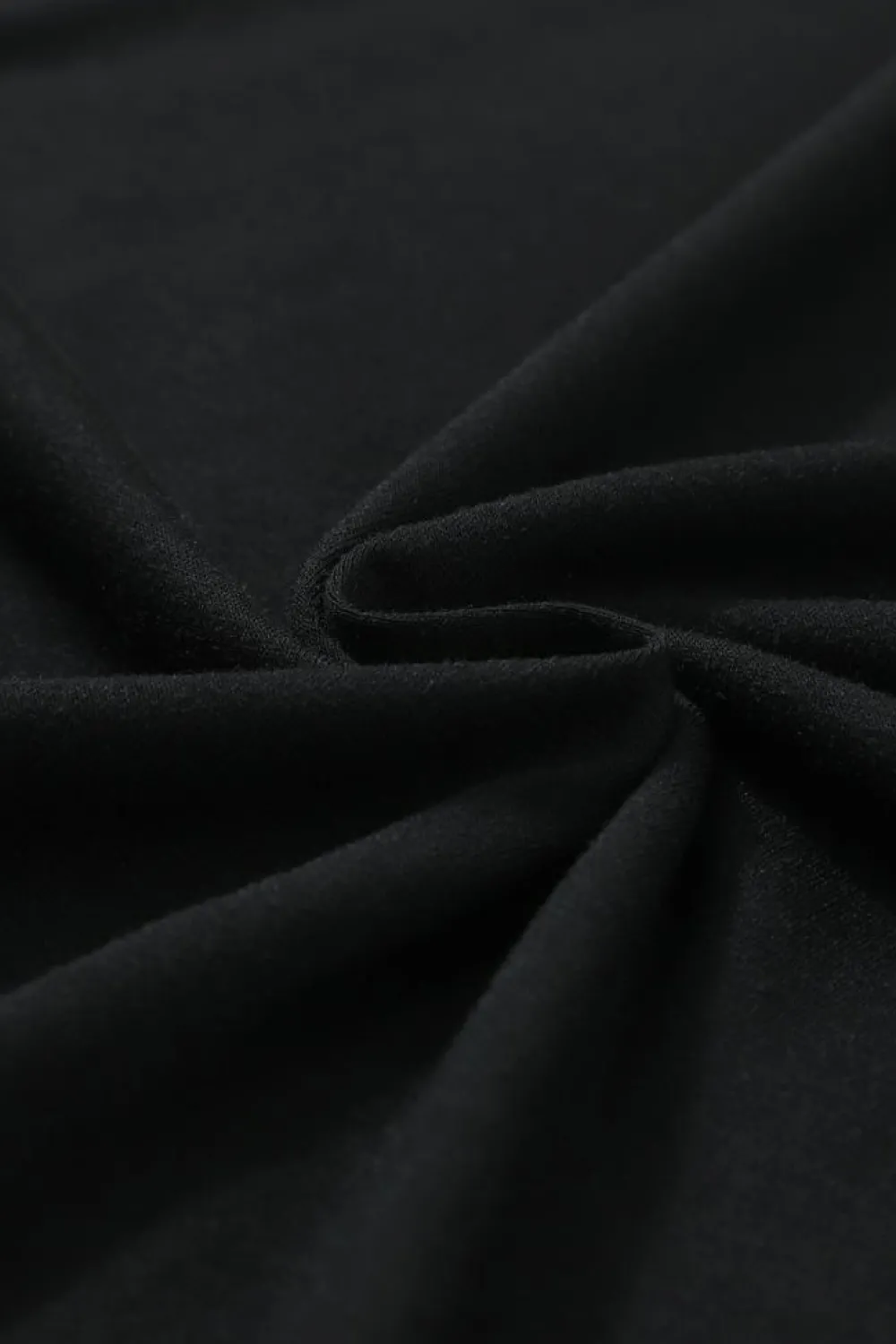 Sale Dear-Lover Smocked 3/4 Sleeve Casual Loose Top Black