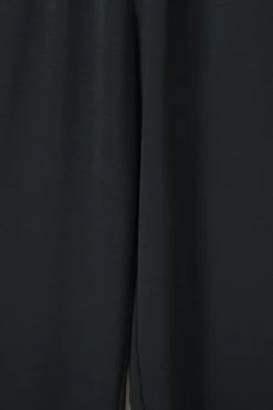 Online Dear-Lover Smocked Sleeveless Wide Leg Jumpsuit with Pockets Black