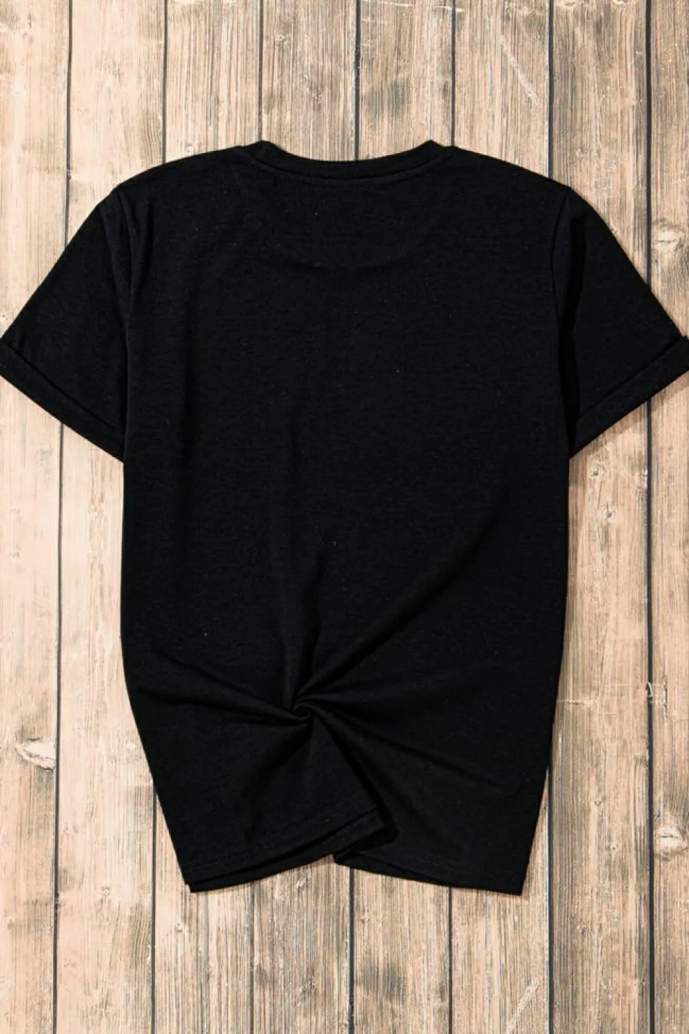 Hot Dear-Lover So Very Thankful Heart Printed Crewneck Thanksgiving T Shirt Black