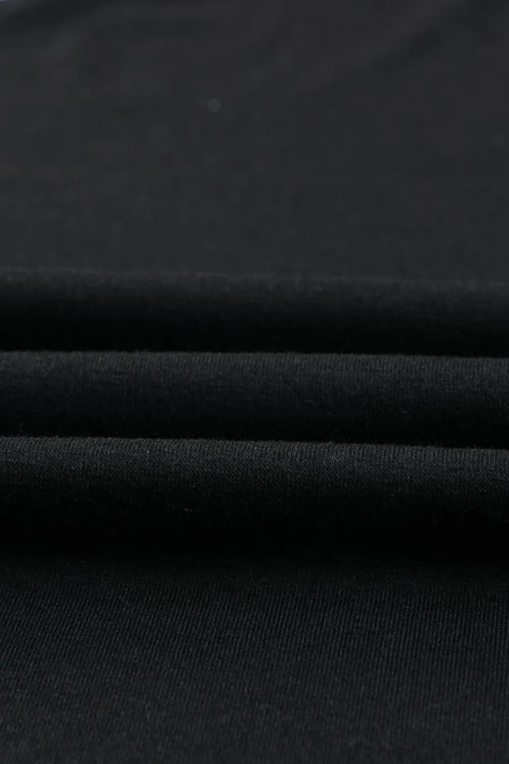 Fashion Dear-Lover Solid Color Crew Neck Tank Top Black