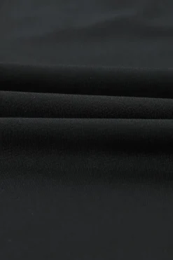 New Dear-Lover Solid Color High Waist Ripped Leggings Black