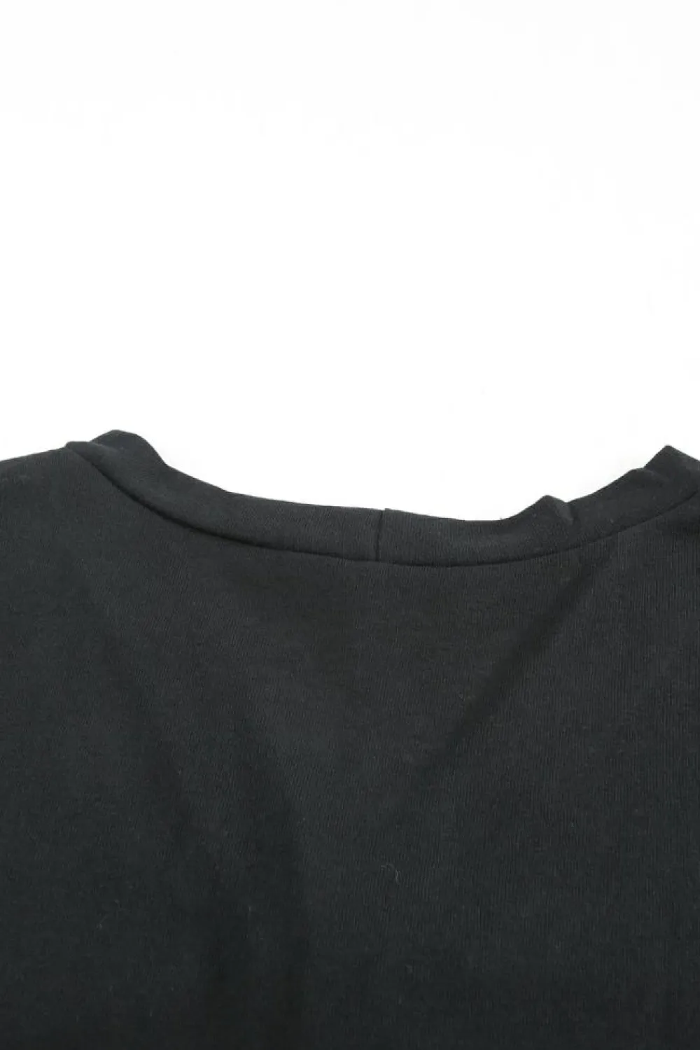 Fashion Dear-Lover Solid Color Open-Front Buttons Cardigan Black