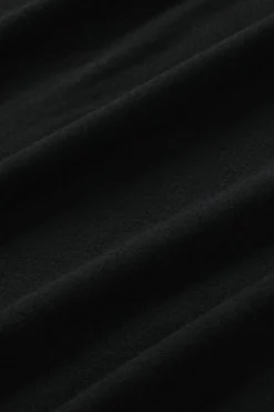 Fashion Dear-Lover Solid Color V Neck Long Sleeve Knit Top Black