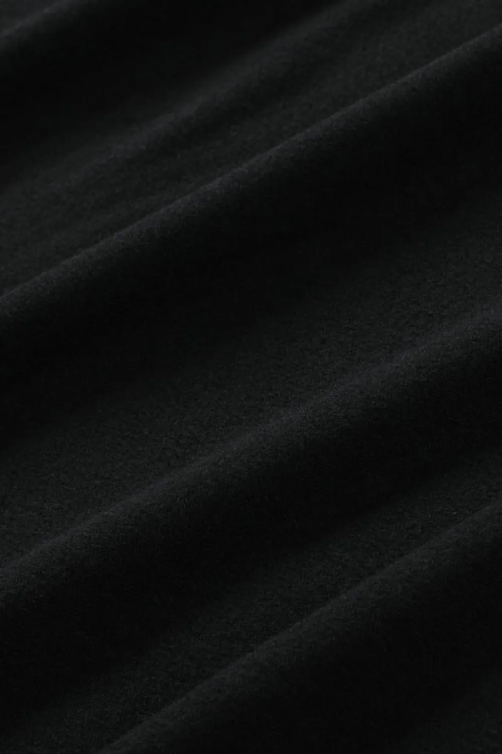Fashion Dear-Lover Solid Color V Neck Long Sleeve Knit Top Black