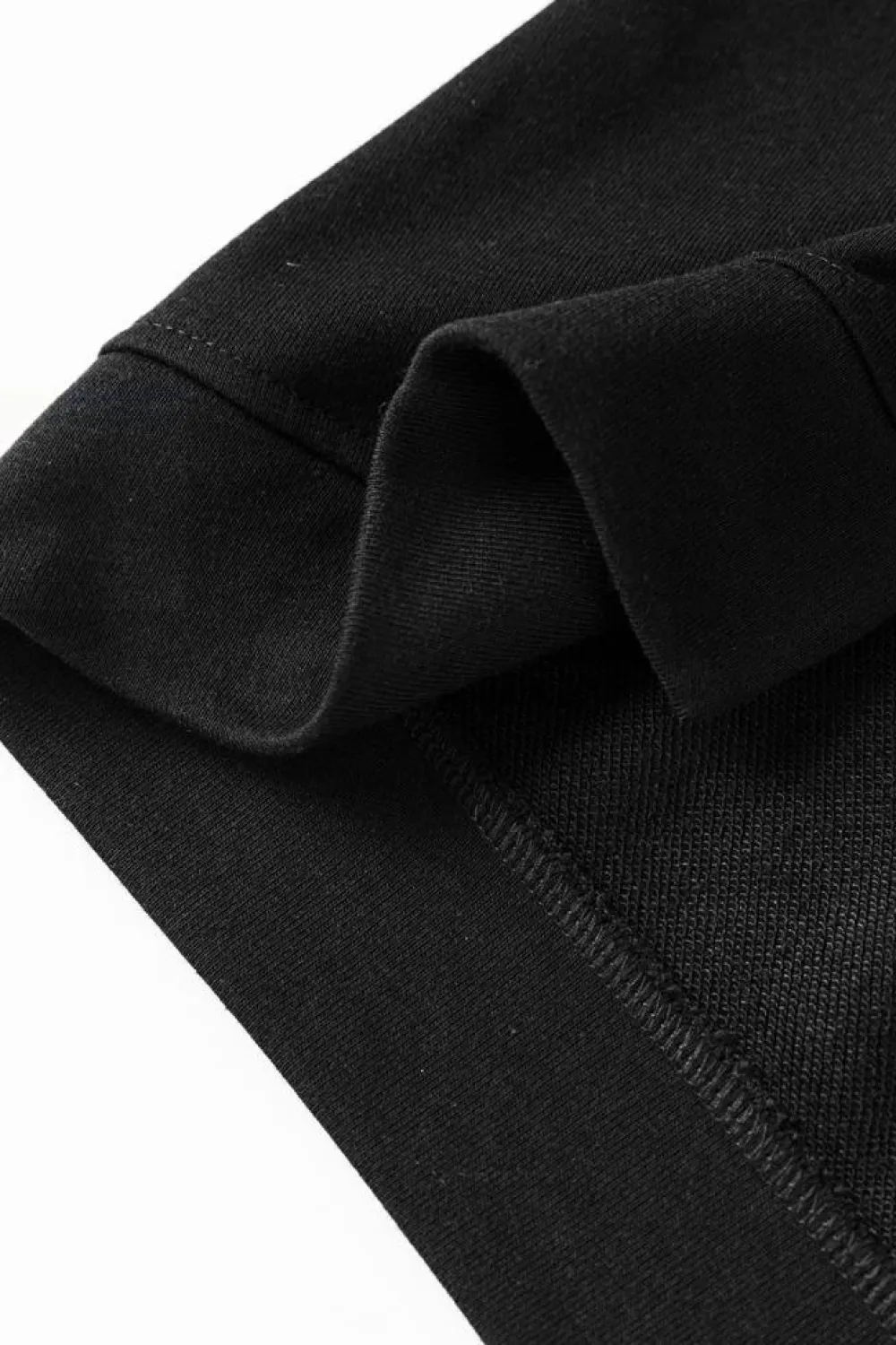 Discount Dear-Lover Solid Pullover and Seamed Casual Pants Set Black