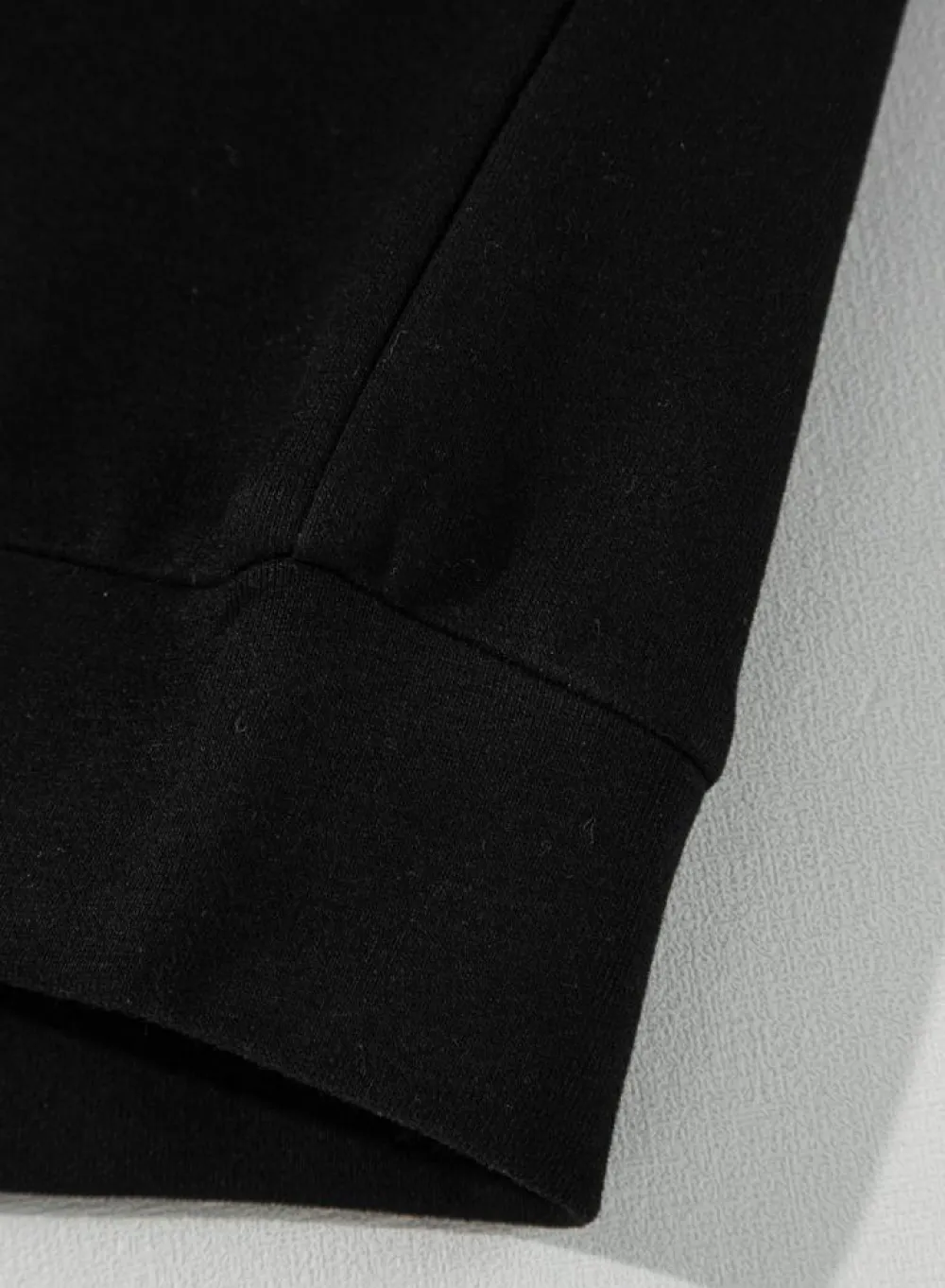 Outlet Dear-Lover Solid Seamed Zipper Jacket and Drawstring Waist Pants Set Black