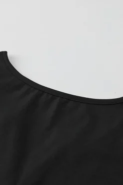 Best Dear-Lover Solid Slim-fit V Neck Tank Top Black