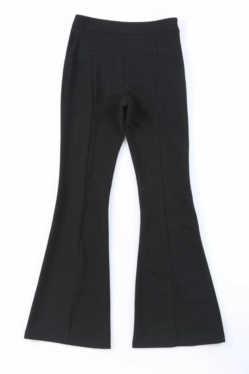 Best Dear-Lover Split Hem High Waist Pants Black