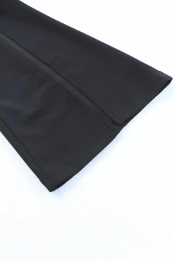 Best Dear-Lover Split Hem High Waist Pants Black