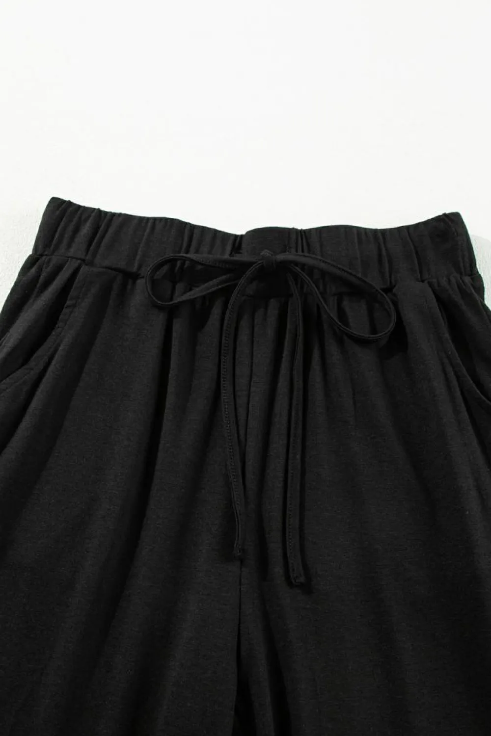 New Dear-Lover Split Long Cardigan and Skinny Pants Lounge Set Black