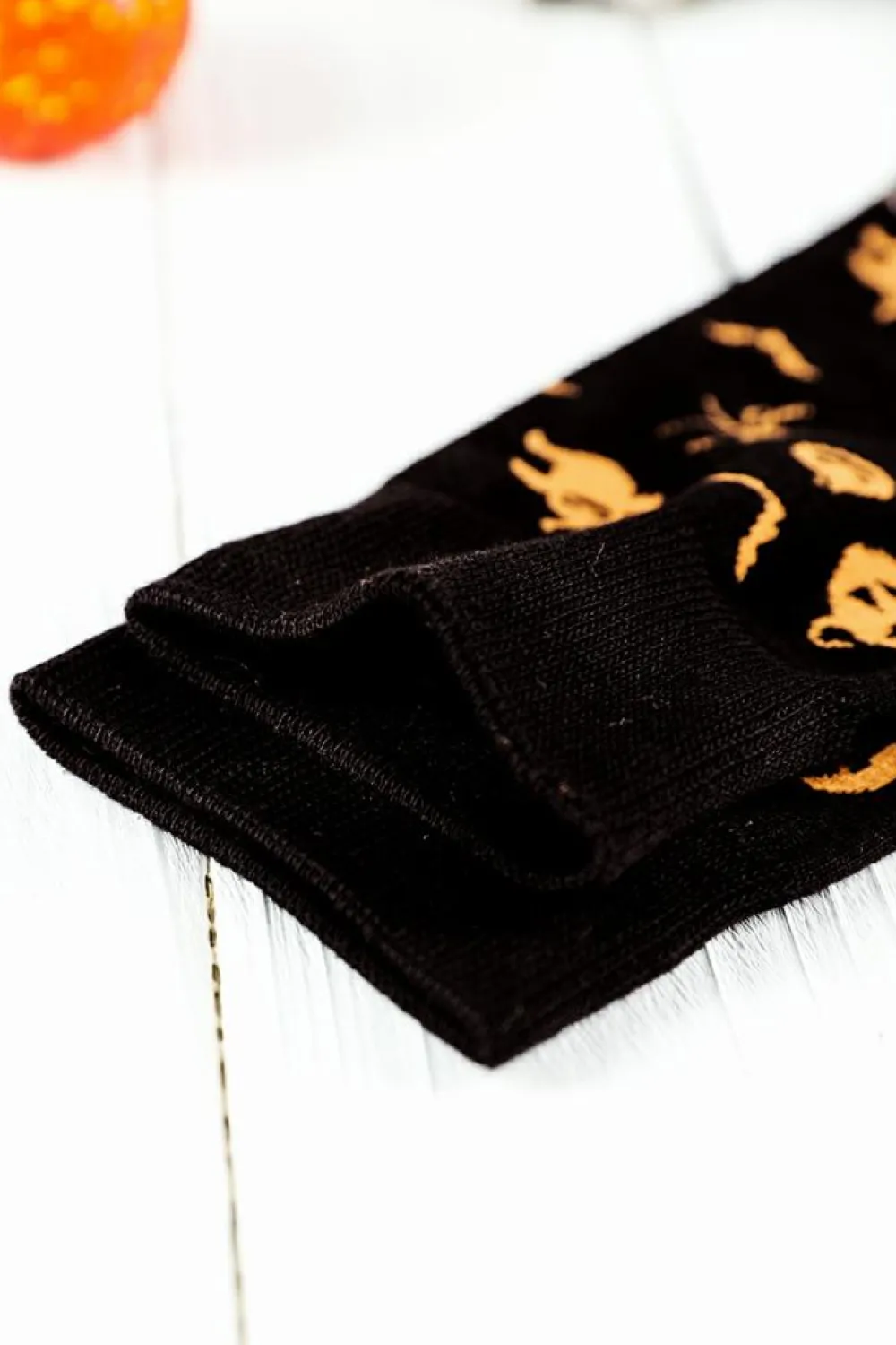 Outlet Dear-Lover Spooky Season Halloween Element Print Socks Black