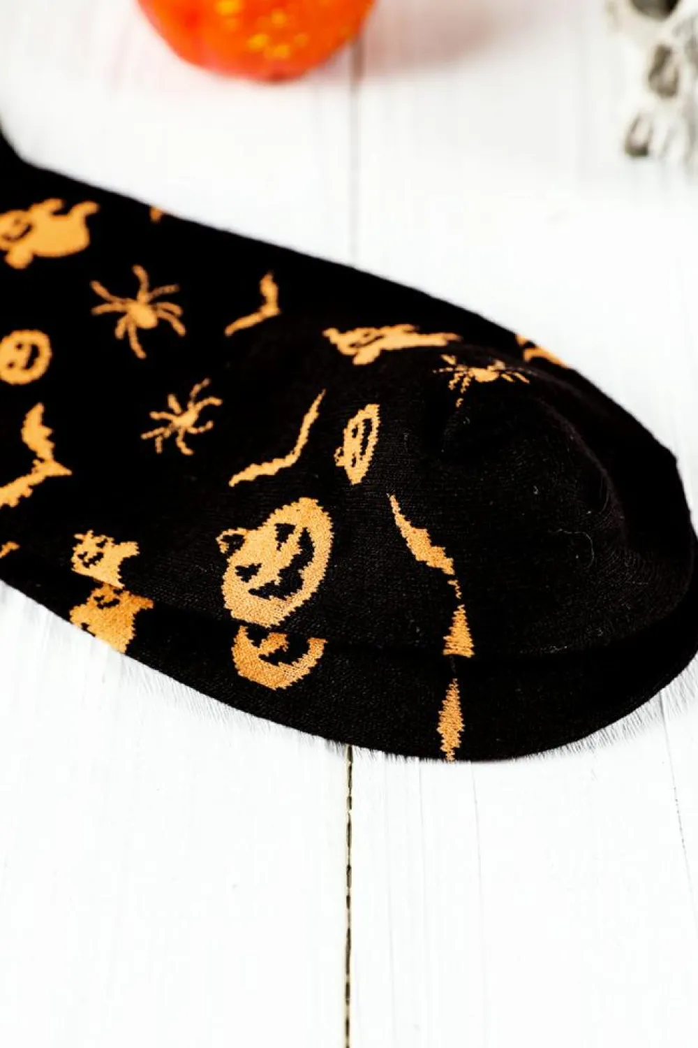 Outlet Dear-Lover Spooky Season Halloween Element Print Socks Black