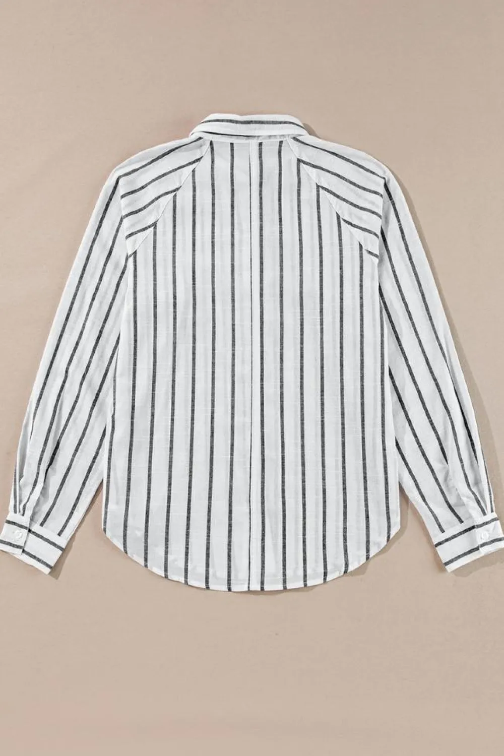 Best Dear-Lover Chest Pocket Buttoned Oversized Shirt Black Stripe
