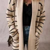 Outlet Dear-Lover Shawl Neckline Open Cardigan with Pockets Black Stripe