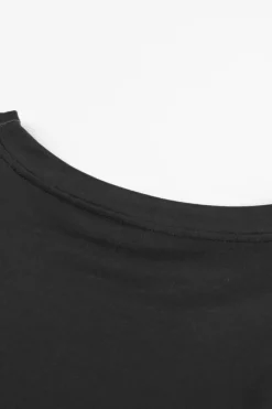 Outlet Dear-Lover Striped Abstract Long Sleeve Casual Sweatshirt Black