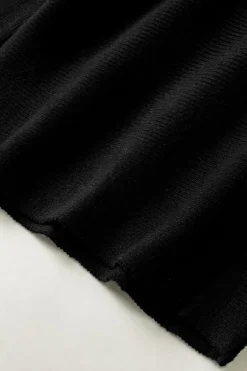 Discount Dear-Lover Striped Long Sleeve Knit Sweater Black