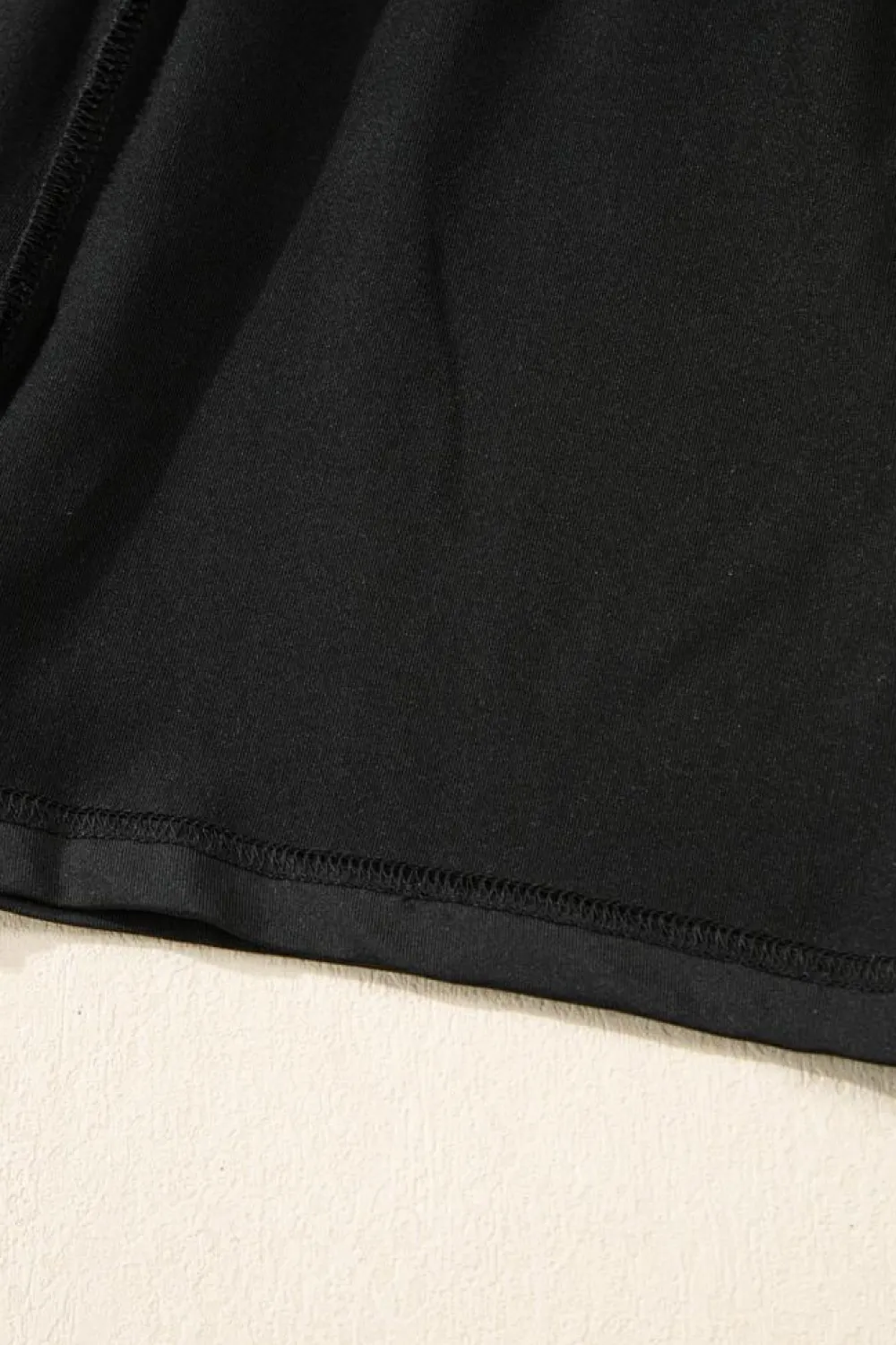 Clearance Dear-Lover Tiered Fringe Trimmed Mini Skirt Black