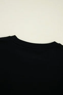 Hot Dear-Lover Tulle Ruffle Sleeve Blouse Black