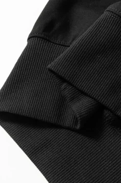 Online Dear-Lover V Neck Cropped Seamed High Waist Sports Wear Black