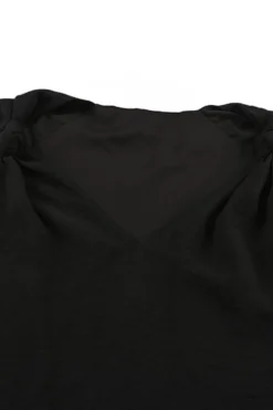 Best Dear-Lover V Neck Knotted Shoulder Vest Black