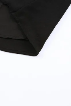 Best Dear-Lover V Neck Knotted Shoulder Vest Black