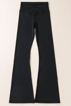 New Dear-Lover V Shape High Waist Flared Leggings Black